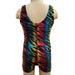 Ditto Dancewear Biketard with Scrunchie - Rainbow Zebra