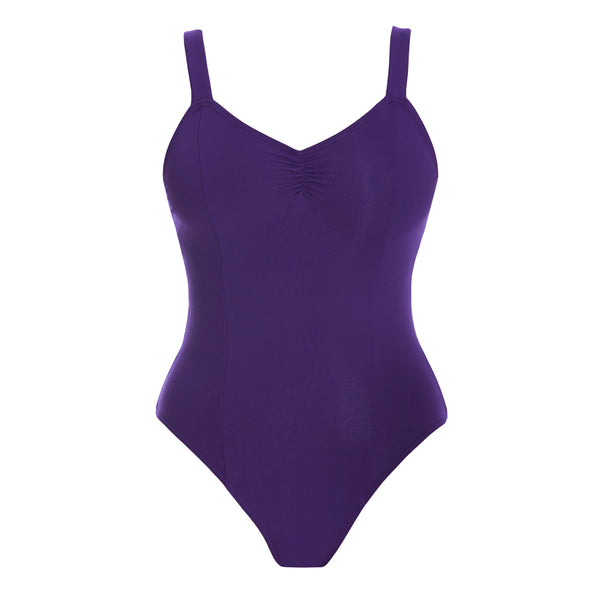 PW Dancewear Adult's Rani Wide Strap Leotard - Purple"