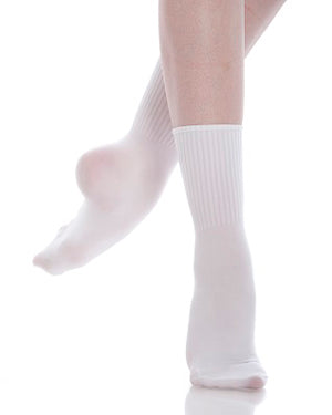 PW Dancewear Boys/Mens Ballet Socks - White