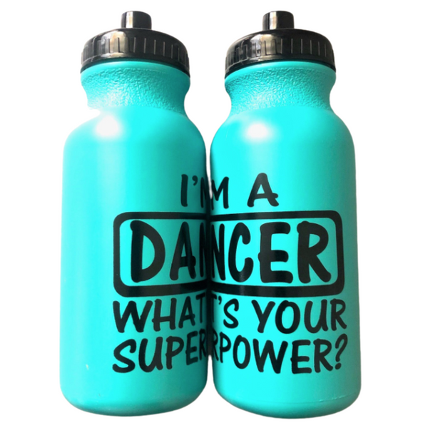 Ditto Dancewear Superpower Drink Bottle - Teal 600ml