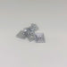Diamond Thistle Button - Silver - Large