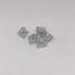Diamond Thistle Button - Silver - Small