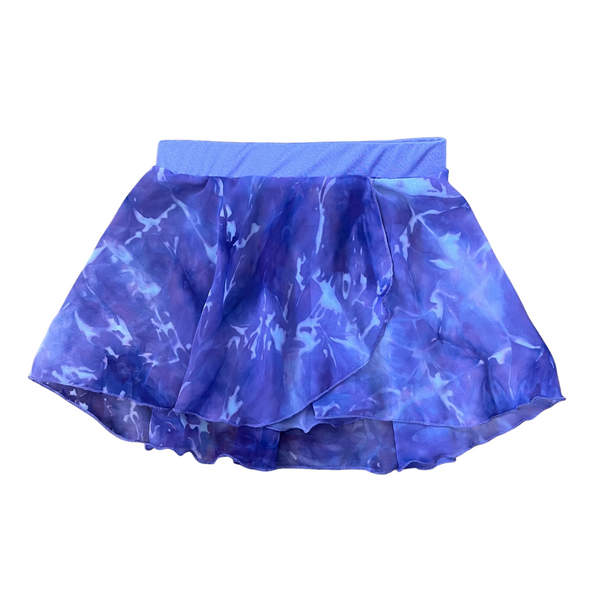 Ditto Dancewear Children's Mock Wrap Skirt - Tie Dye Jacaranda