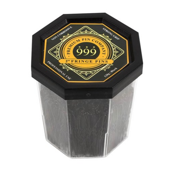 999 Premium Fringe Pins - 2 inch - BLACK (350 pins)