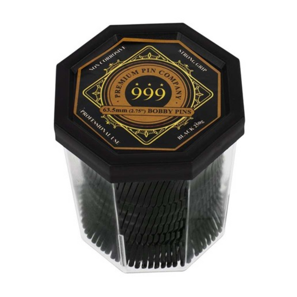 999 Premium Bobby Pins - 2.75 inch - BLACK