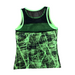 Ditto Dancewear Fractured Singlet and Shorts Set - Green