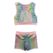Ditto Dancewear Children's Gym Set - Pink Pastel Ombre - CHILD 12 ONLY