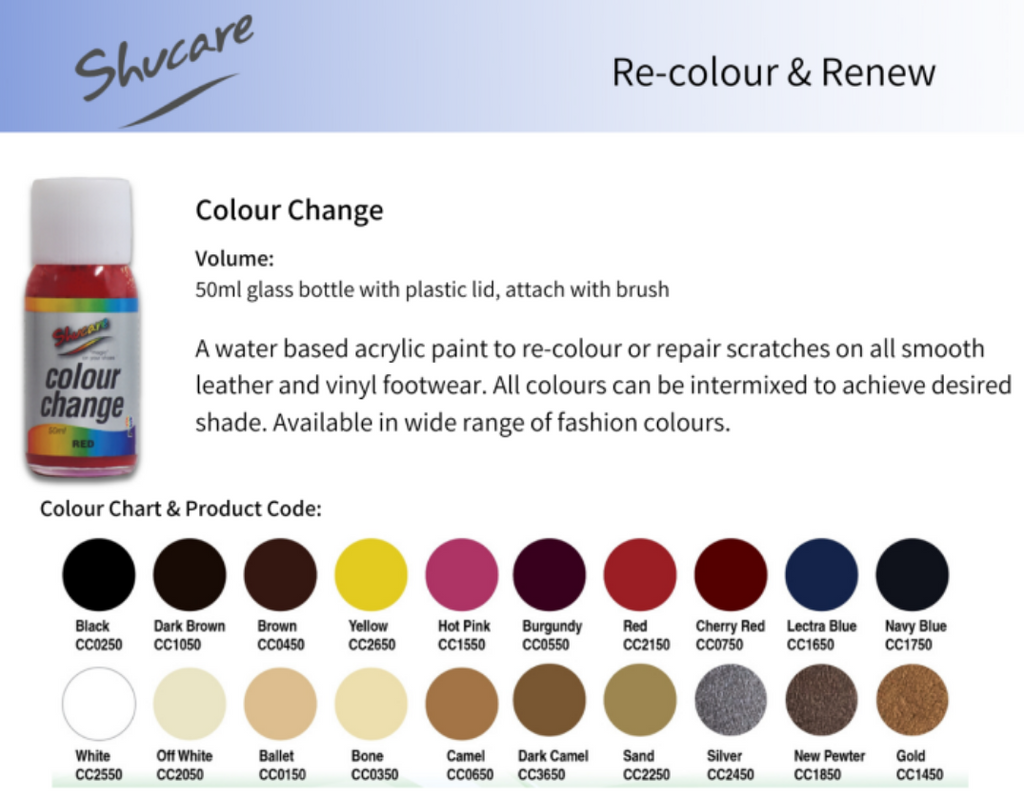 Shucare Colour Change Paint - 10 colours available