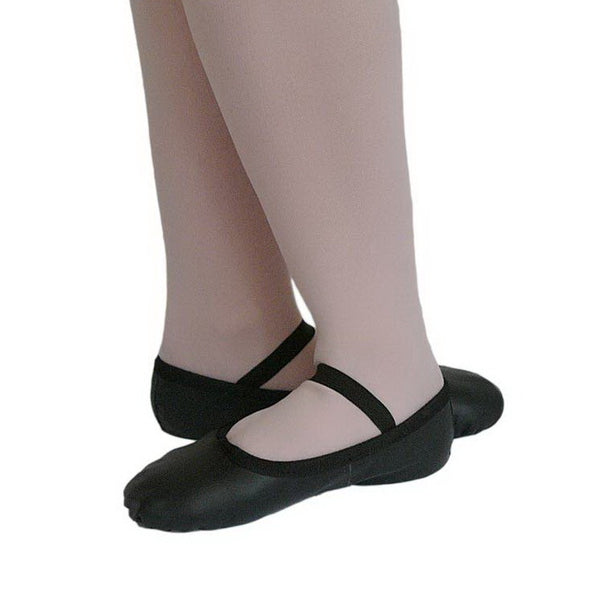 Leather Ballet Flat - Black  - Adults - Ditto Dancewear